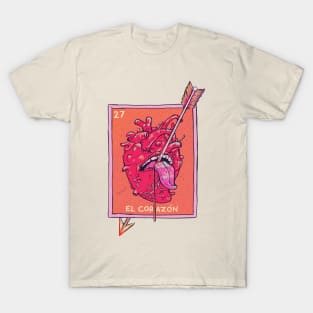 El Corazón - Lotería T-Shirt